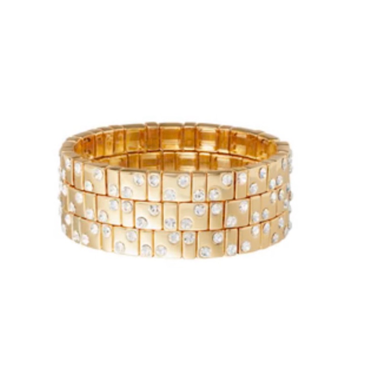 Roxanne Assoulin Twinkle Twinkle Bracelets In Gold Set Of 3